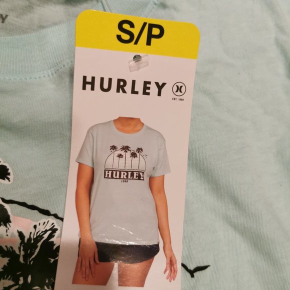Hurley Ladies' Short Sleeve Graphic Tee (Light Green) S/P - Picture 5 of 6